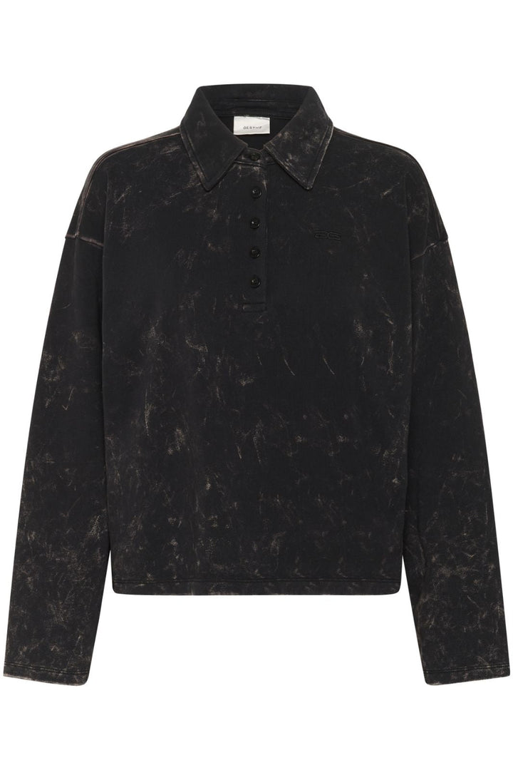 Gestuz - Gzneia Polo 10910662 - 108377 - Black Brown Washed Skjorter