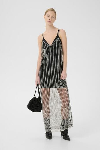 Gestuz - Gzsibba Dress 10910697 - 103434 - Black/Silver Kjoler