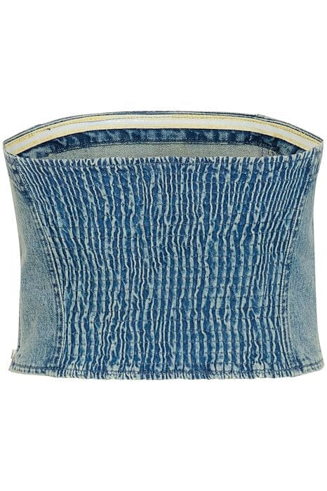 Gestuz - Gzzorah Corsage - 104609 Mid Blue Washed Toppe