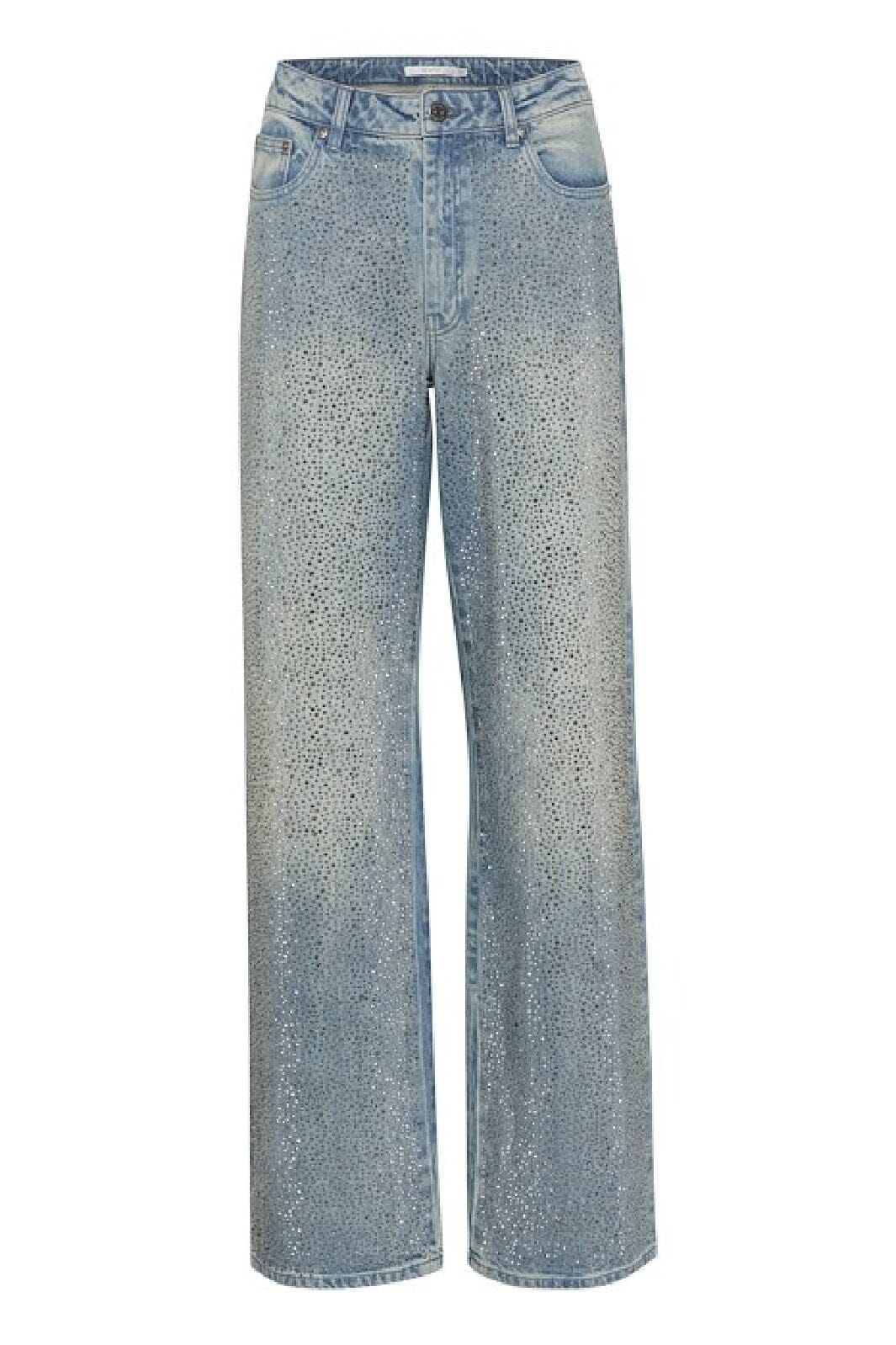 Gestuz - ZorahGZ MW jeans - Mid blue washed Jeans