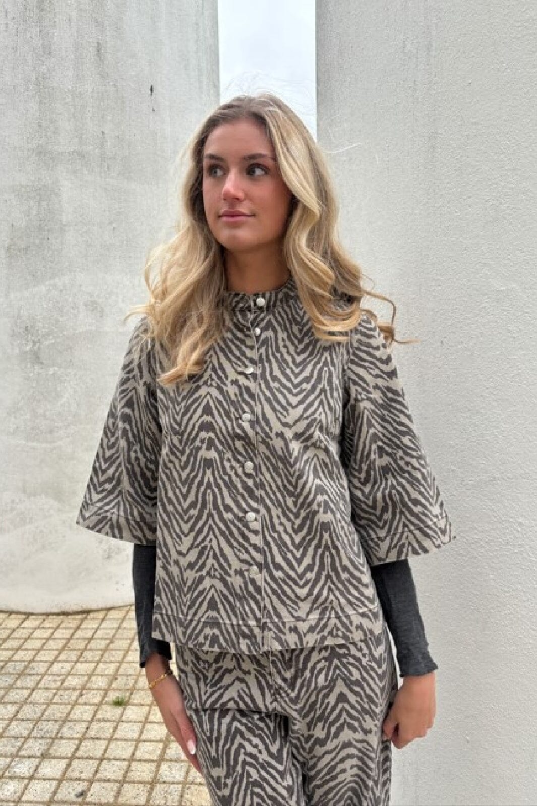 Global Funk - Aulana-G 73240442 - P76 Zebra Mist Skjorter