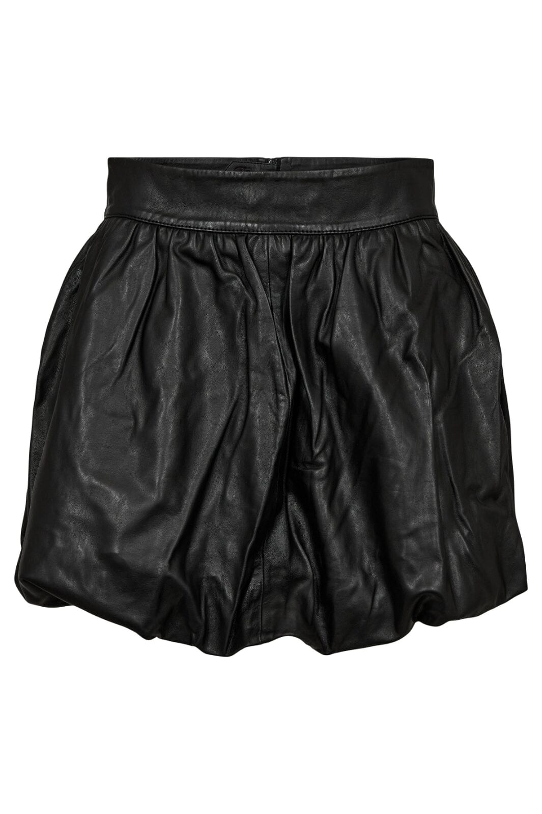 Haute L'Amitié - Balloon Leather Skirt HL10384 - Black Nederdele