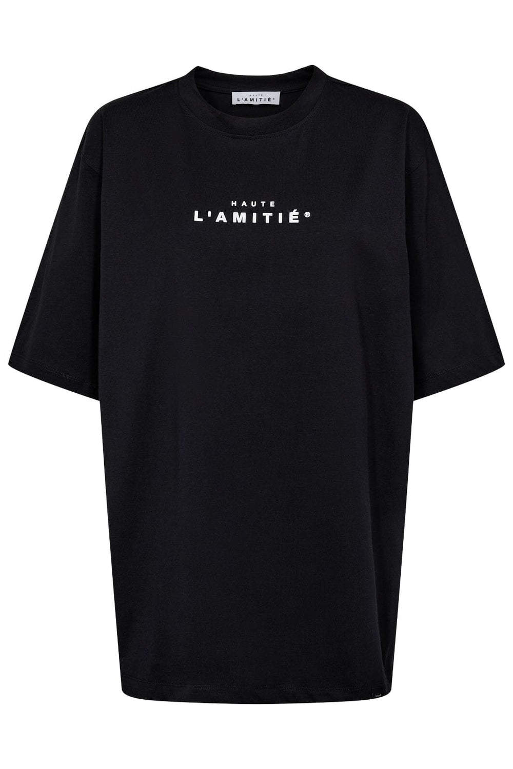 Haute L'Amitié - Crew Rub Print Tee HL10385 - Black T-shirts