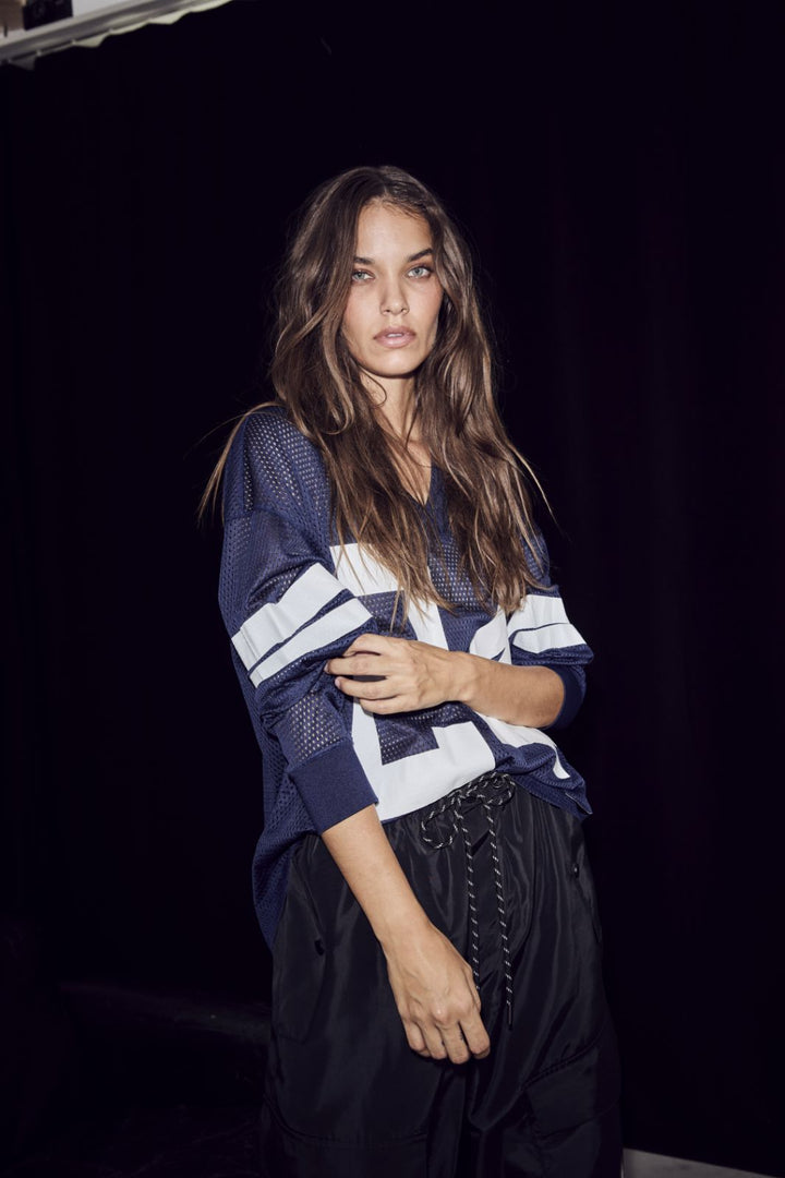 Haute L'Amitié - Drift Number Ls Tee HL10287 - Navy T-shirts