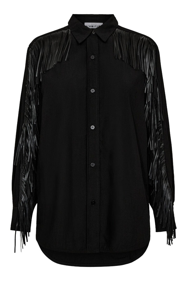 Haute L'Amitié - Fringe Shirt HL10405 - Black Skjorter