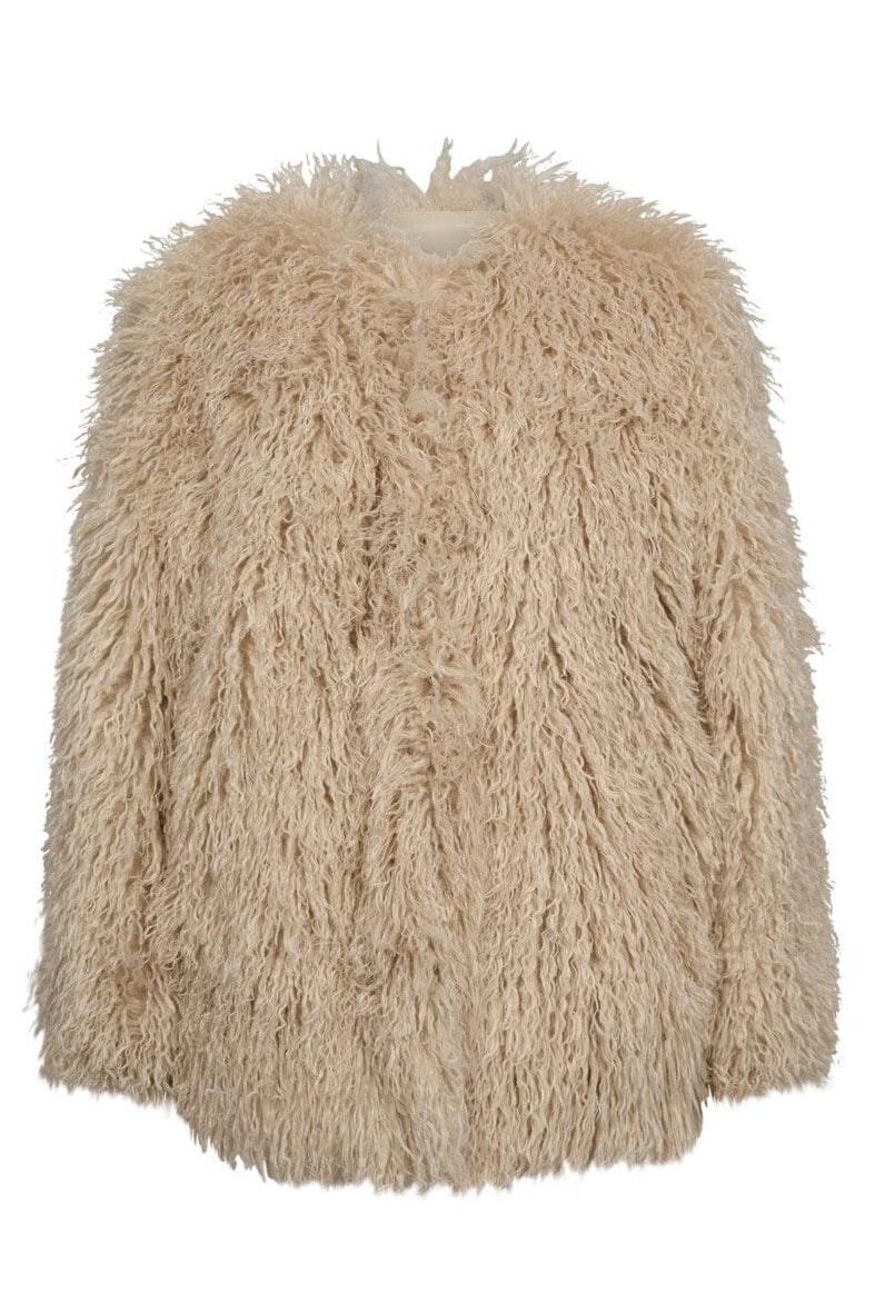 Haute L'Amitié - Tibet Fur Jacket HL10275 - Off-White