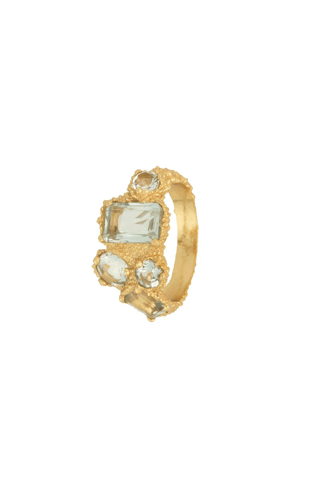 Vorbestellung - House Of Vincent - Amethyst Pond Ring VJ230-URG-GA - Green Amethyst - Gilded