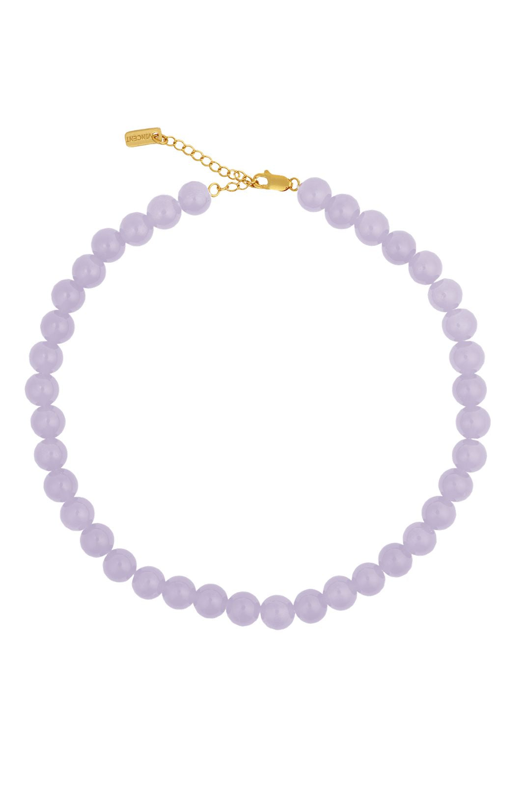House Of Vincent - Candy Coral Lavender M Necklace VJ233-UNG-P-M - Light Purple - Gilded
