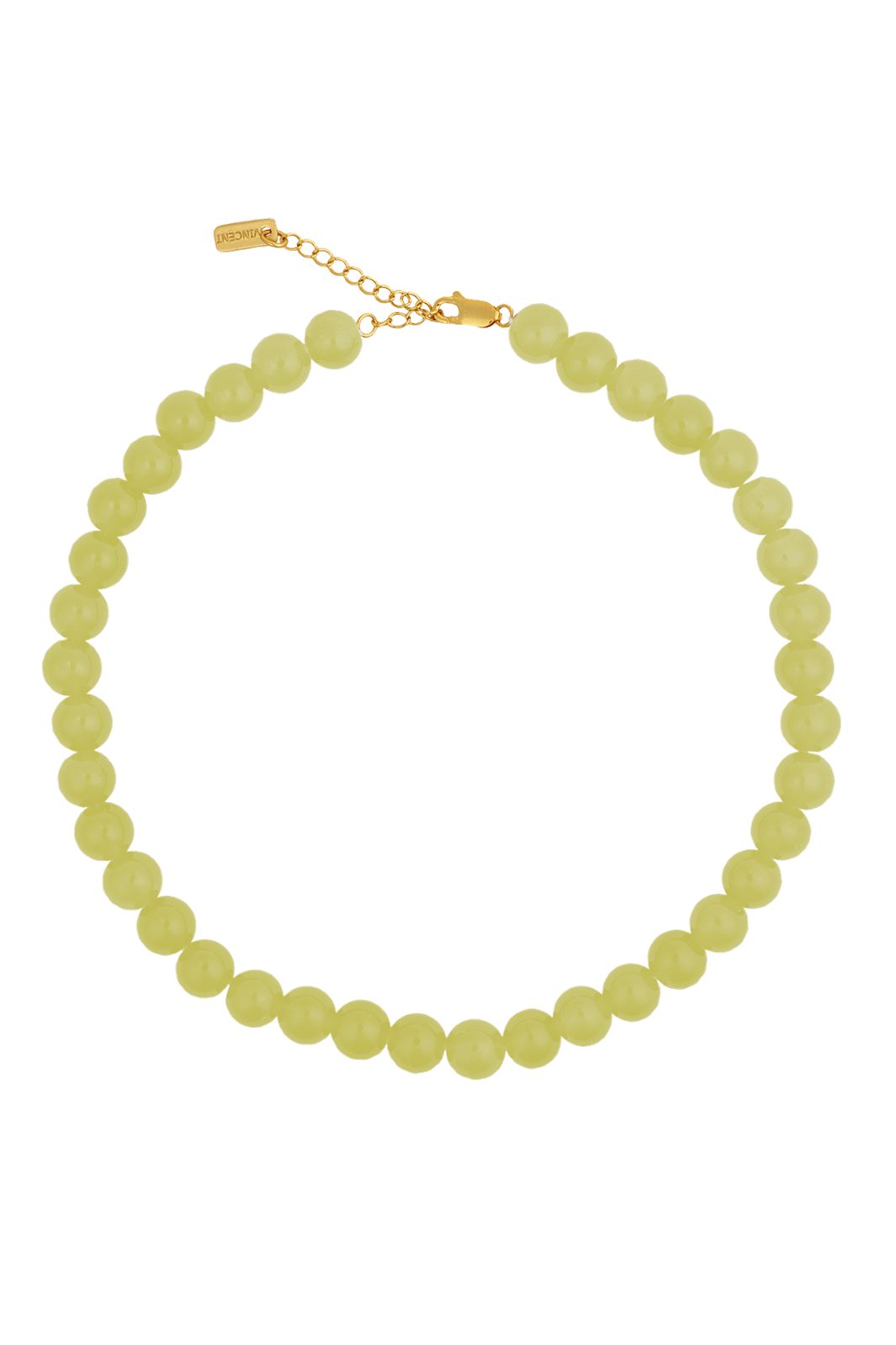 House Of Vincent - Candy Coral Lemon M Necklace VJ233-UNG-Y-M - Yellow - Gilded