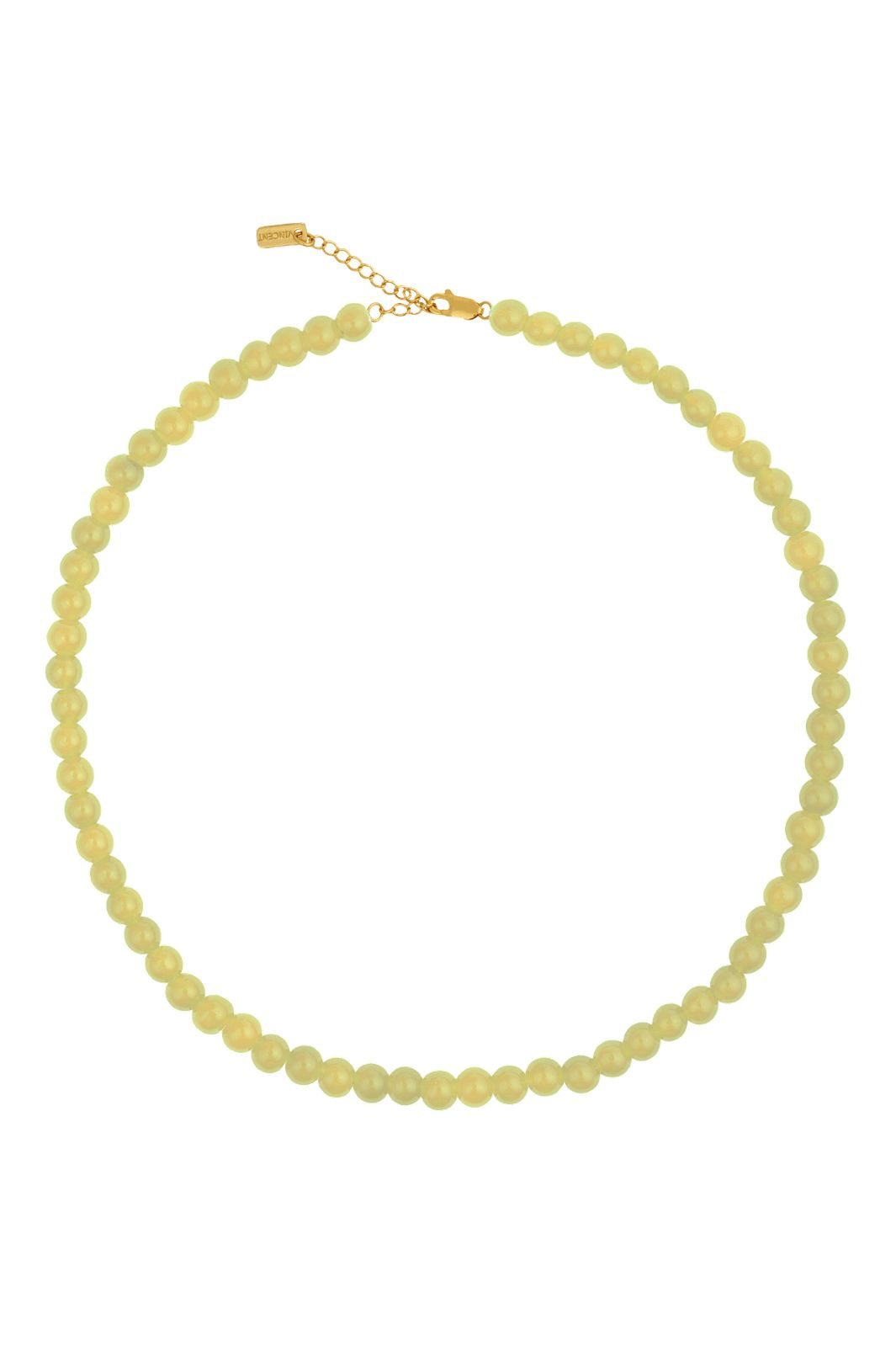 House Of Vincent - Candy Coral Lemon S Necklace VJ233-UNG-Y-S - Yellow - Gilded