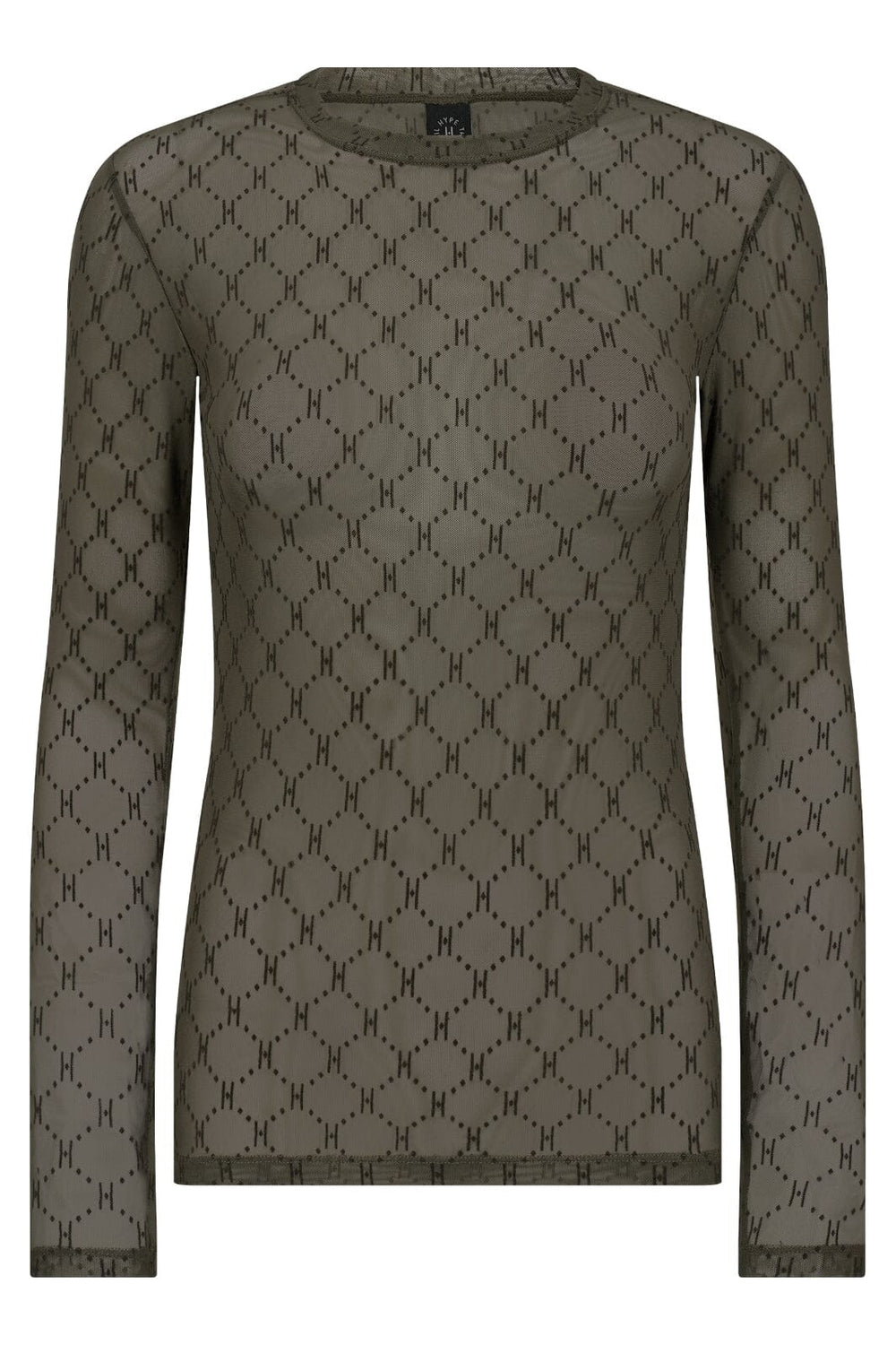 Hype The Detail - Mesh Blouse 300-14 - 11 - Grøn