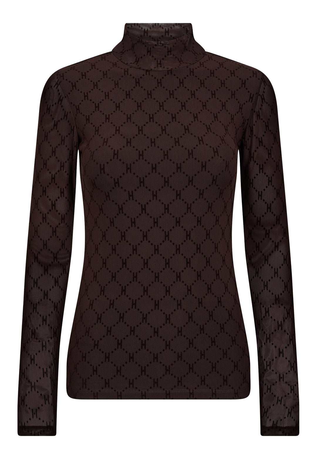 Hype The Detail - Mesh High Neck 300-15 - 10 - Brun Toppe