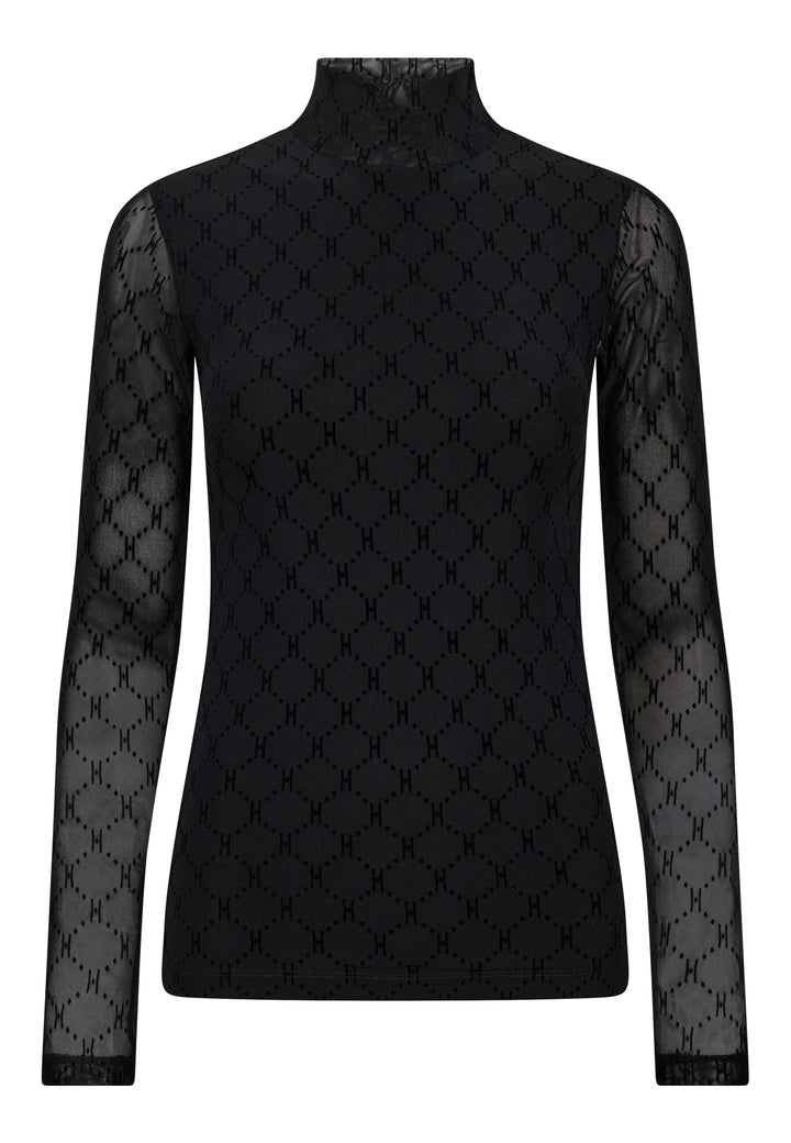 Hype The Detail - Mesh High Neck 300-15 - 9 - Black Toppe