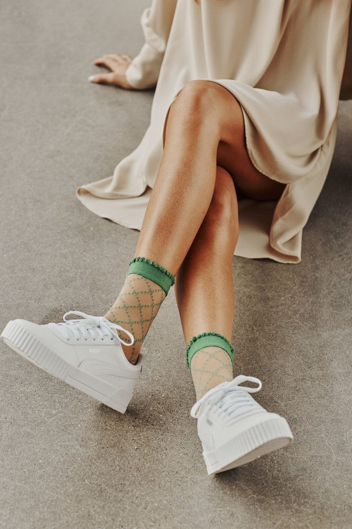 Hype The Detail - Socks Logo 25App - Grøn Strømper