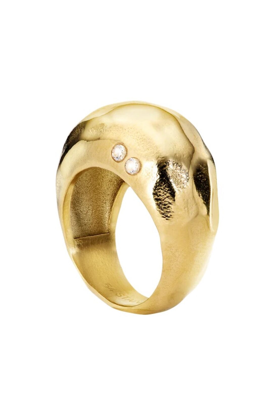 Jane Kønig - Round Ring KKRR-XJK25-G - Forgyldt