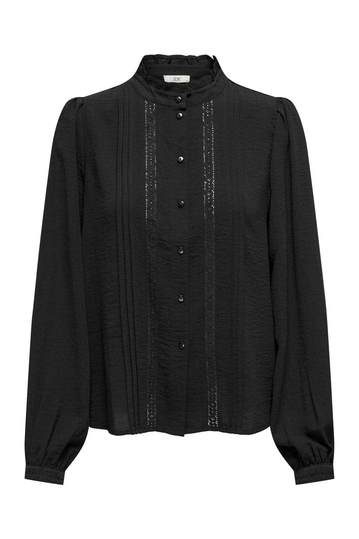 JDY - Jdyellis Life L/S Lace Shirt - 3893918 Black