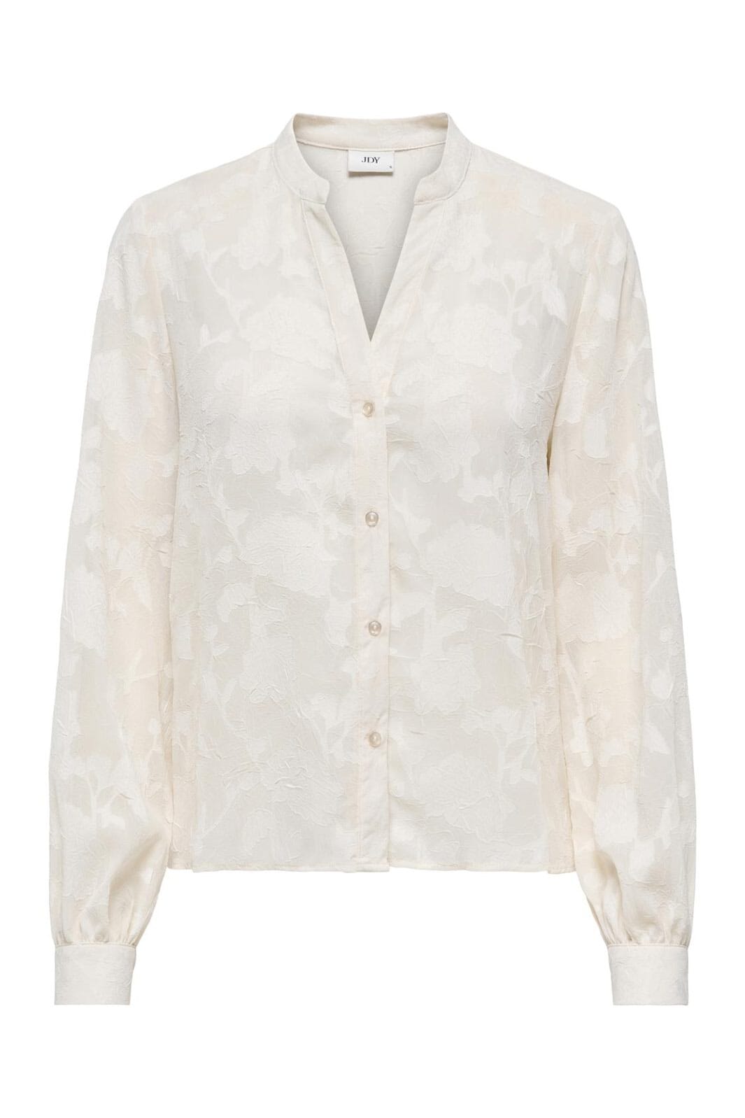 JDY - Jdygrace L/S V-Neck Shirt - 4846229 Whitecap Gray