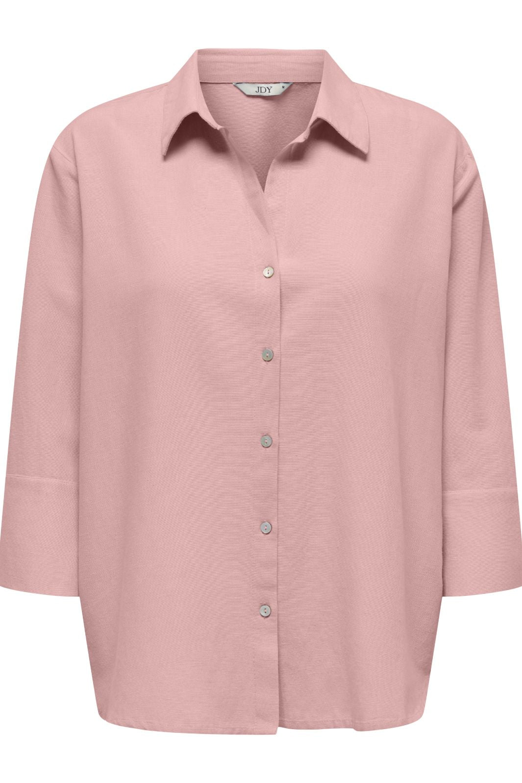 JDY - Jdylucia 3/4 Linen Shirt - 4941580 Silver Pink Skjorter