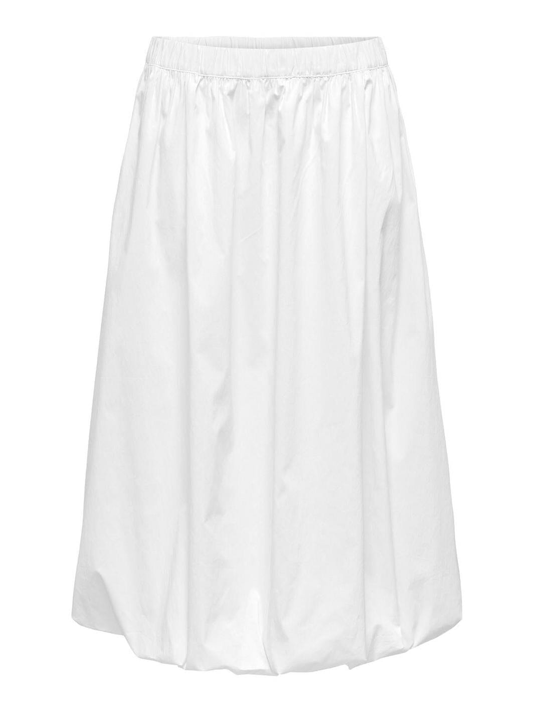JDY - Jdymio Midi Bubblehem Skirt - 4881271 White