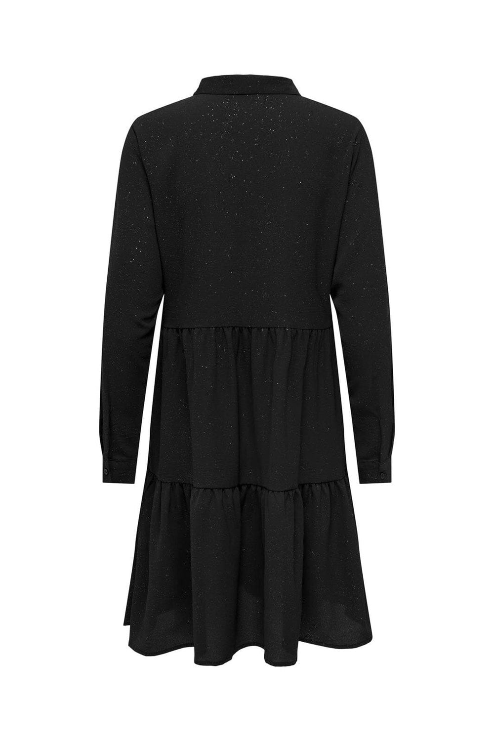 JDY - Jdypiper L/S Foil Shirt Dress - 4400726 Black Foil