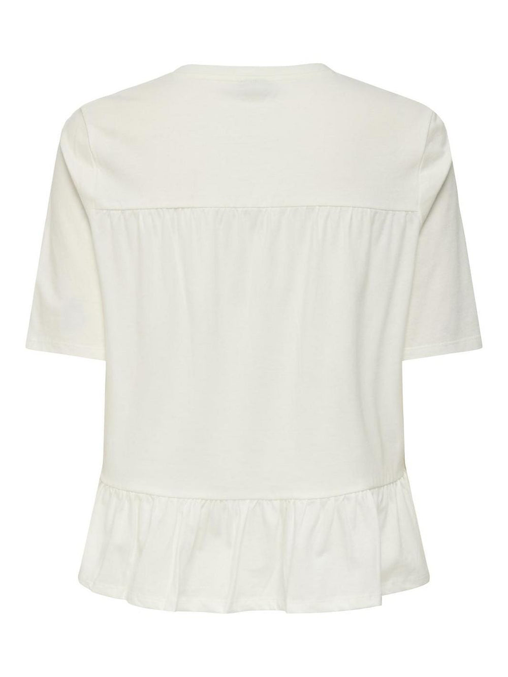 JDY - Jdypoula S/S Pearl Top - 4839989 Cloud Dancer Cd Pearls