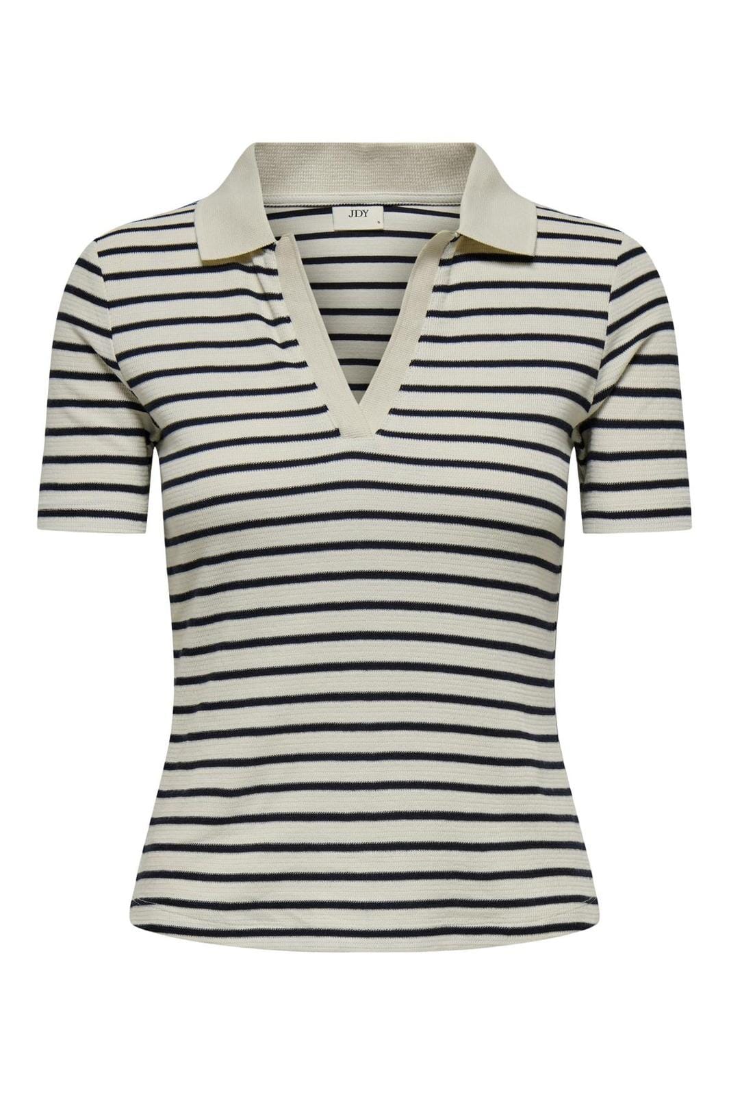 JDY - Jdyroma S/S Polo Top Dia - 4817965 Tapioca Sky Captain