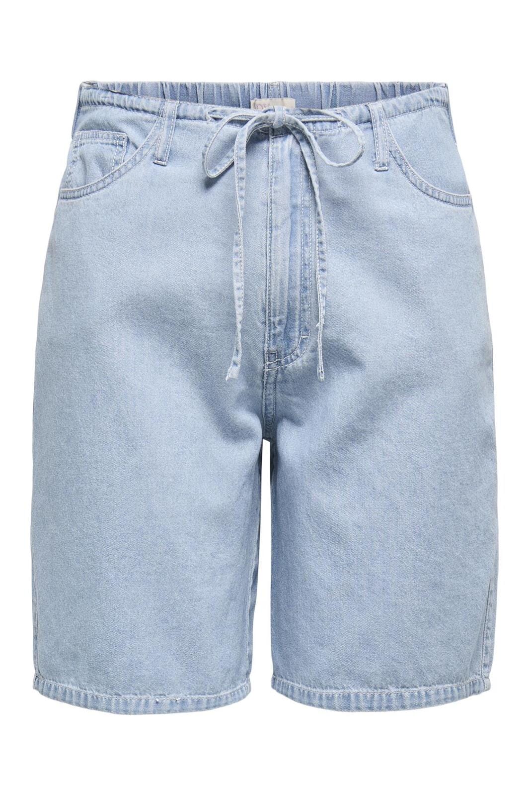 JDY - Jdysabrina Tie Shorts 15351406 - 4787960 - Light Blue Denim