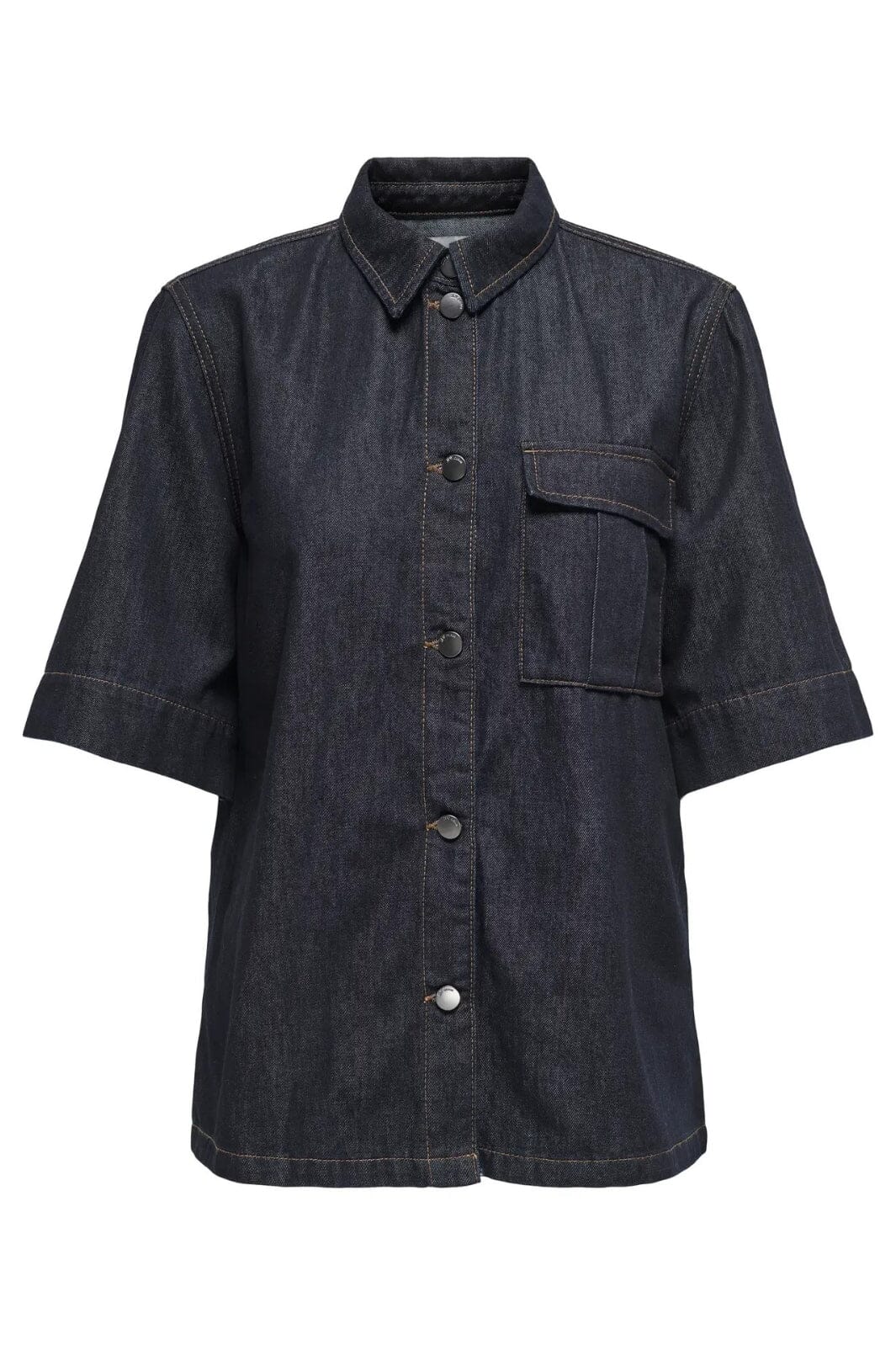 JDY - Jdysansa Ss Oversize Shirt Db - 4743462 Dark Blue Denim