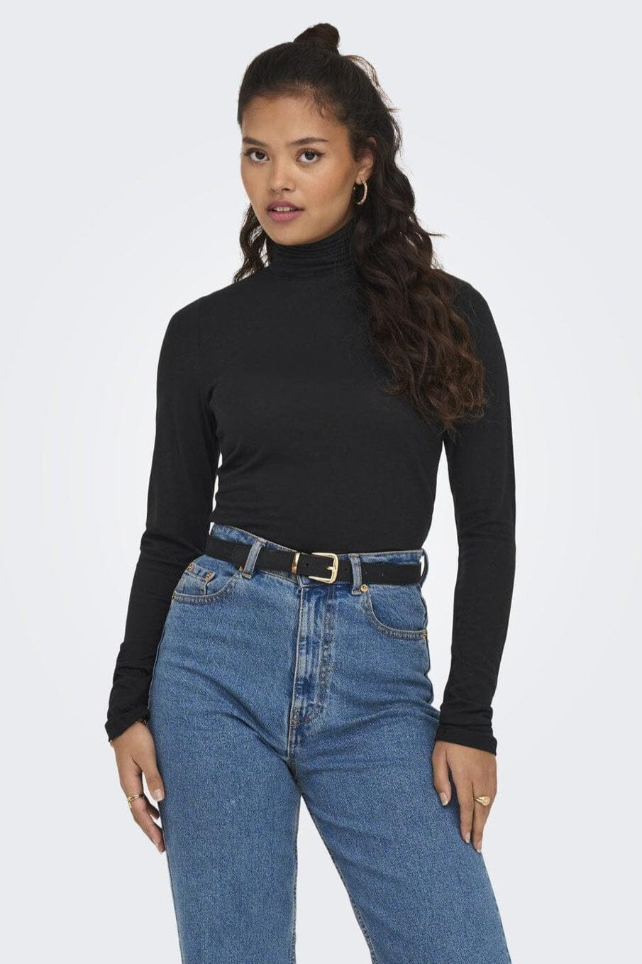 JDY - Jdysuma Woolblend L/S Rollneck Top - 4399298 Black