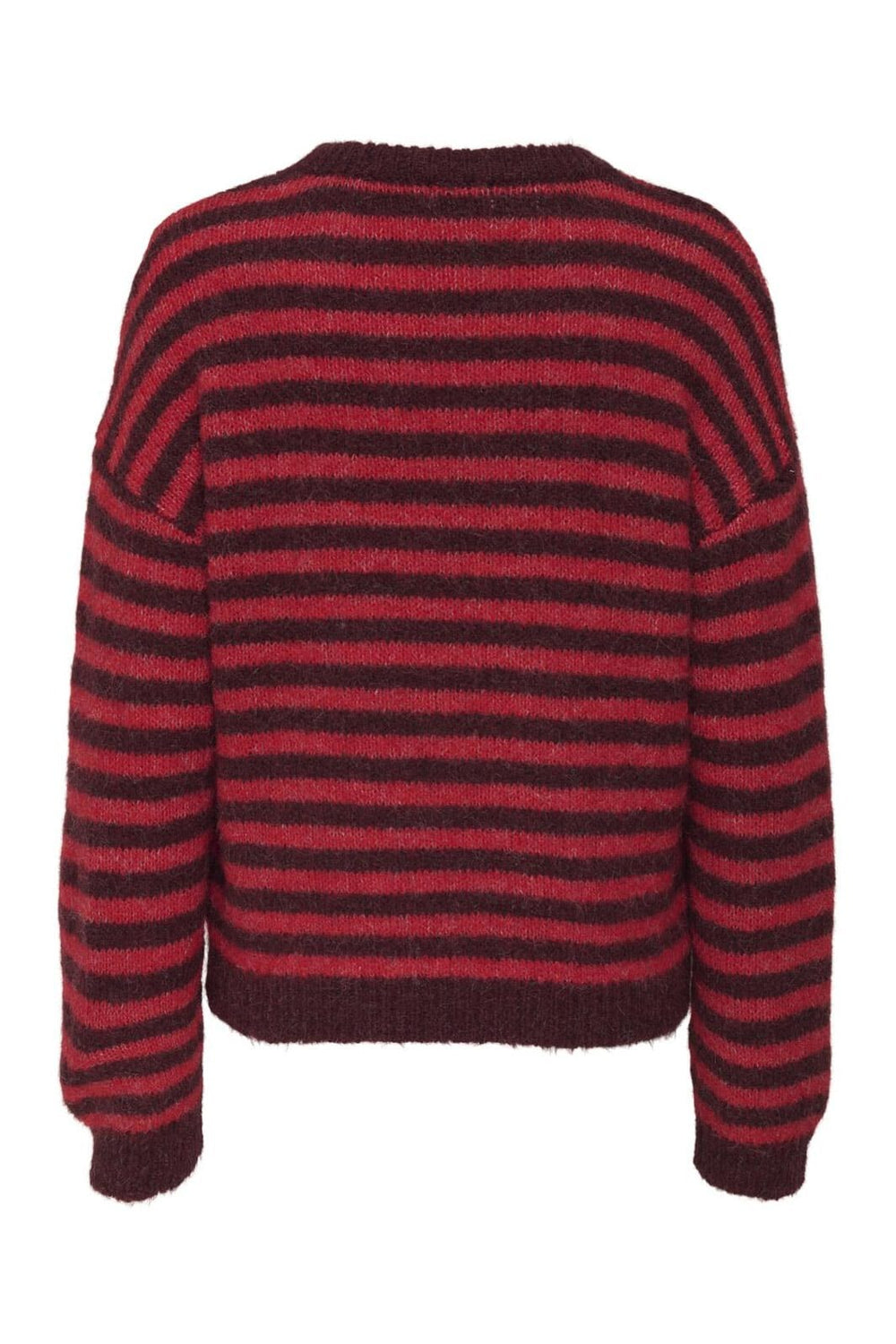 JDY - Jdyzoey Life L/S On Dropsh Pull Knt - 4838040 Maroon Banner Salsa