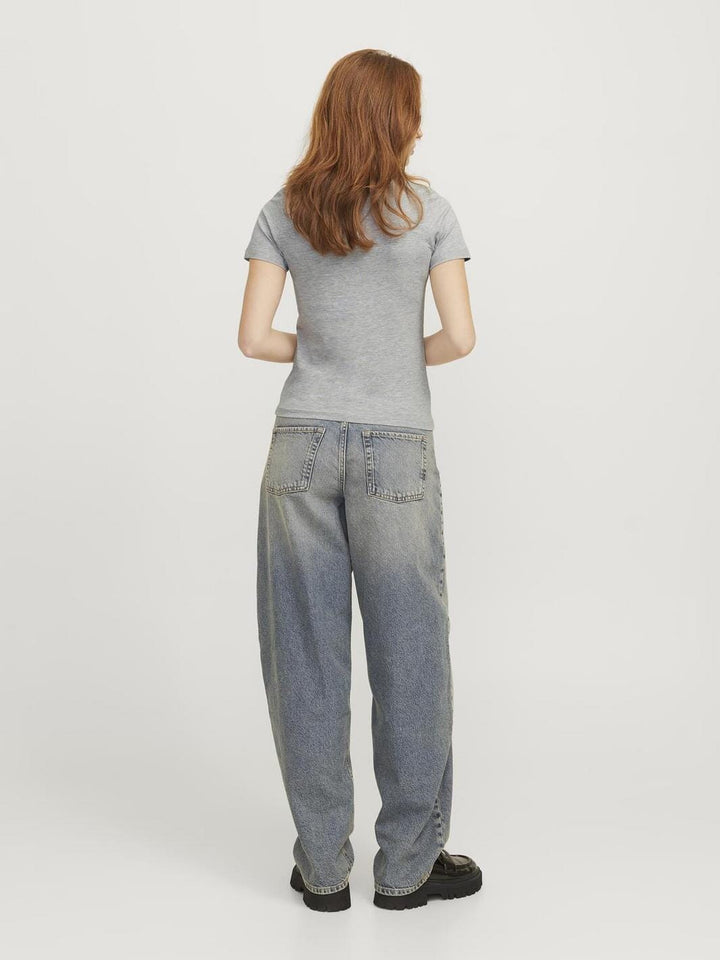 Jjxx - Jxgigi Str Ss Tee - 4725895 Light Grey Melange