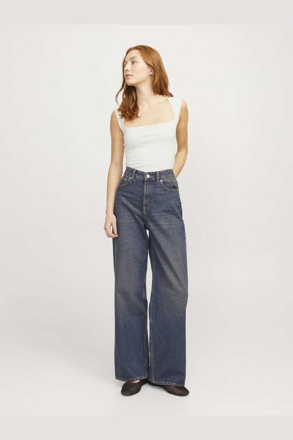 Jjxx - Jxisabella Gigi Str Sl Top - 4576219 Vanilla Ice