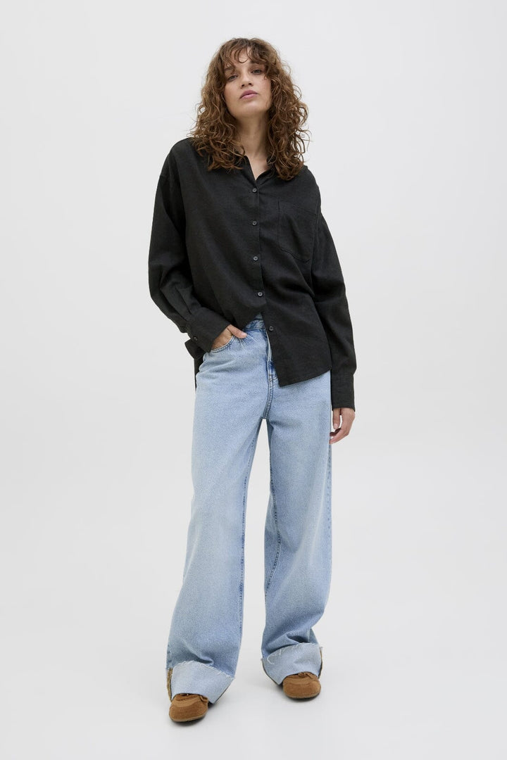 Jjxx - Jxjamie Breeze Summer Ls Shirt Sn - 4653026 Black