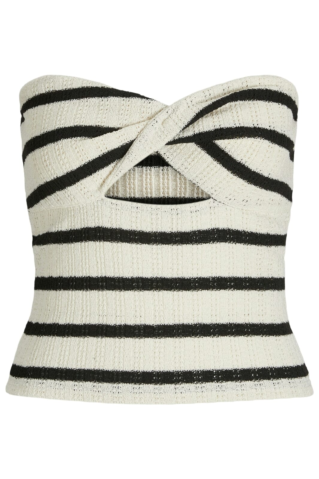 Jjxx - Jxlinnea Bandeau Twist Top - 4759376 Black Vanilla Ice Toppe