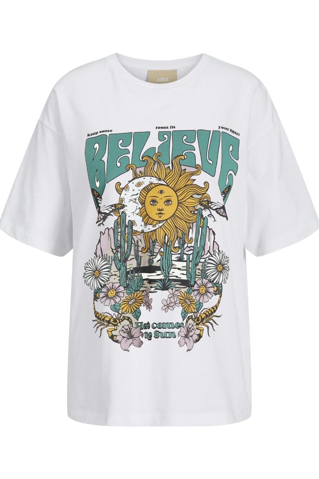 Jjxx - Jxmillow Loose Ss Tee - 4816290 Bright White Believe T-shirts