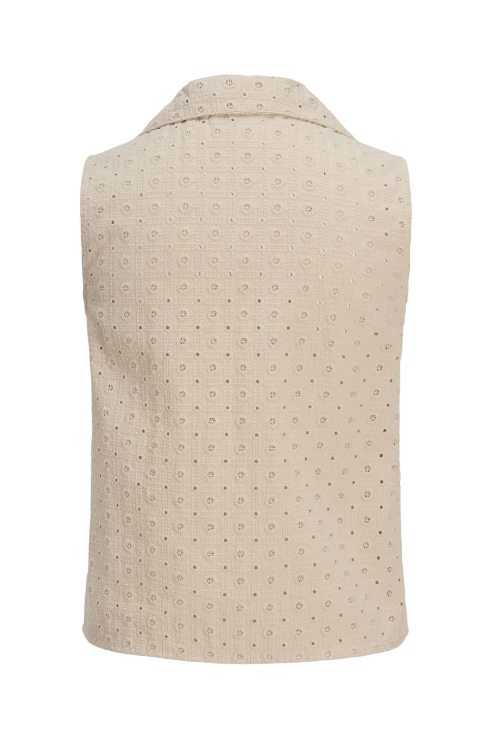 Jjxx - Jxselma Broderie Anglaise Zip Top - 4765359 Fog