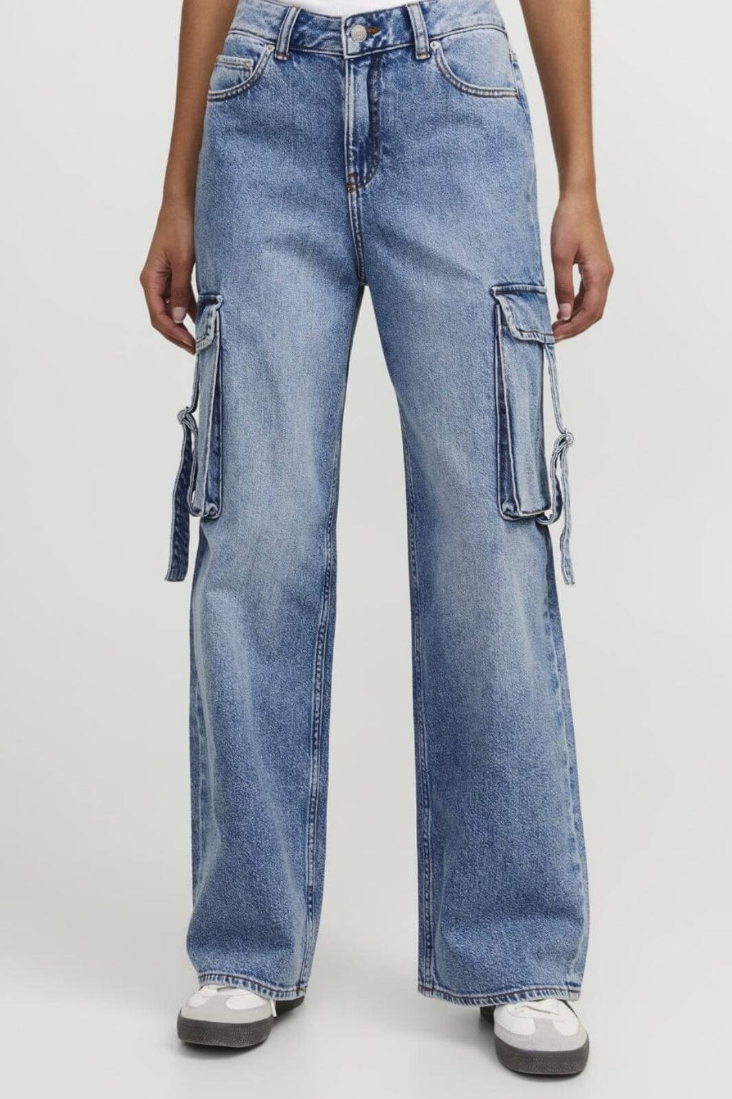 Jjxx - Jxtokyo Wide Cargo Jeans - 4634493 Light Blue Denim Jeans