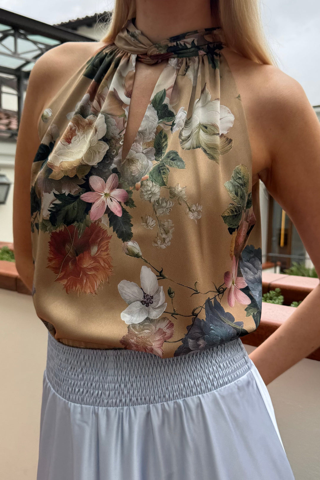 Karmamia - Ava Top 2170 - Taupe Bloom Toppe