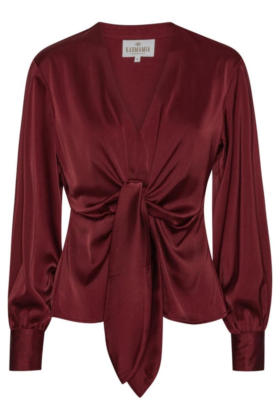 Karmamia - Blair Blouse 2022 - Semi Rich Merlot Bluser
