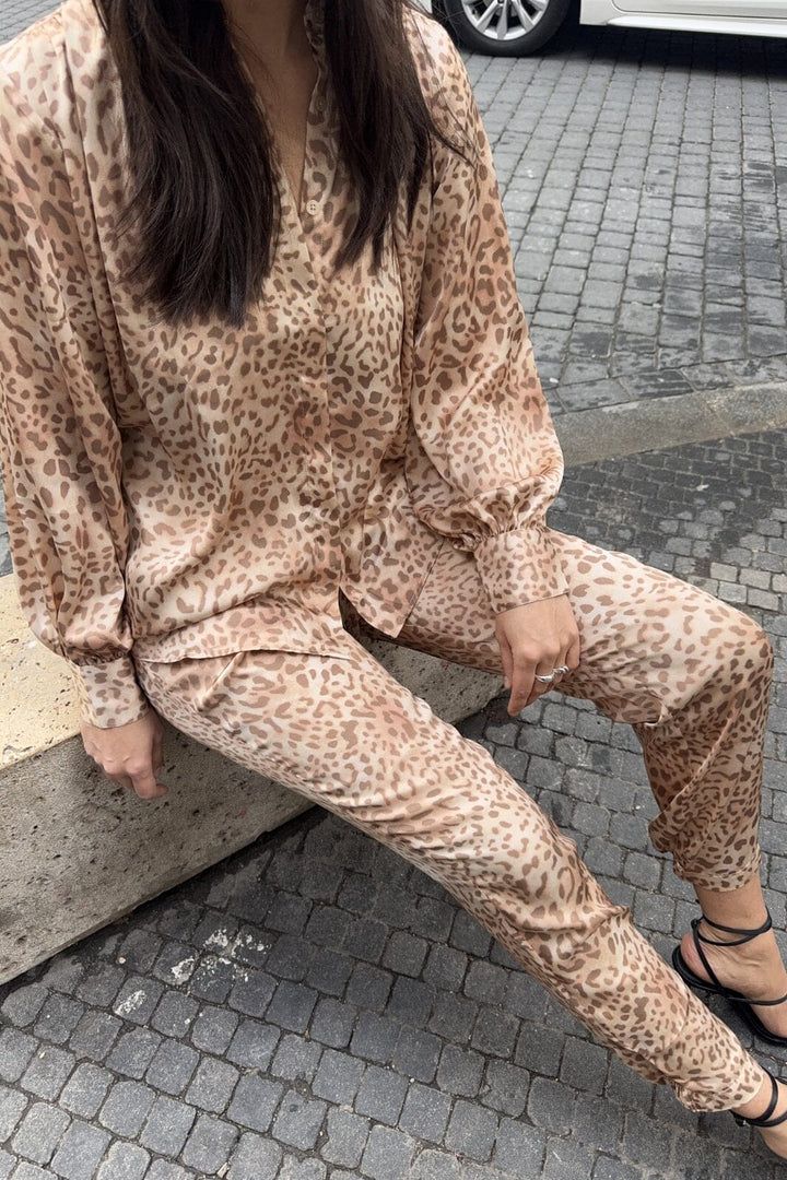 Karmamia - Cora Pants 2086 - Blush Leo Bukser