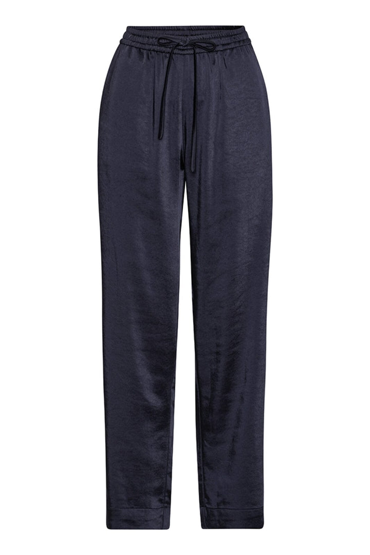 Karmamia - Garcia Pants - Navy Rich Satin Bukser