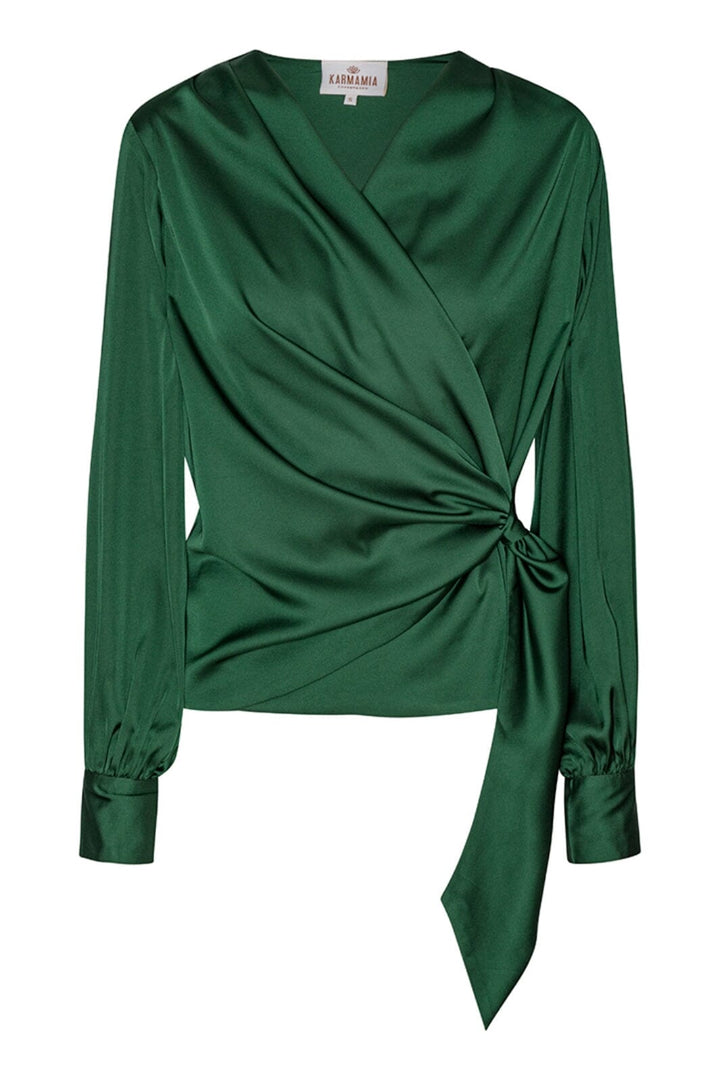 Karmamia - Ines Blouse - Hunter Green