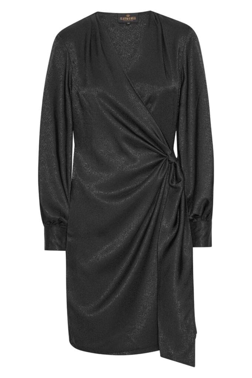 Karmamia - Ines Dress - Black Leo Dot Jacquard