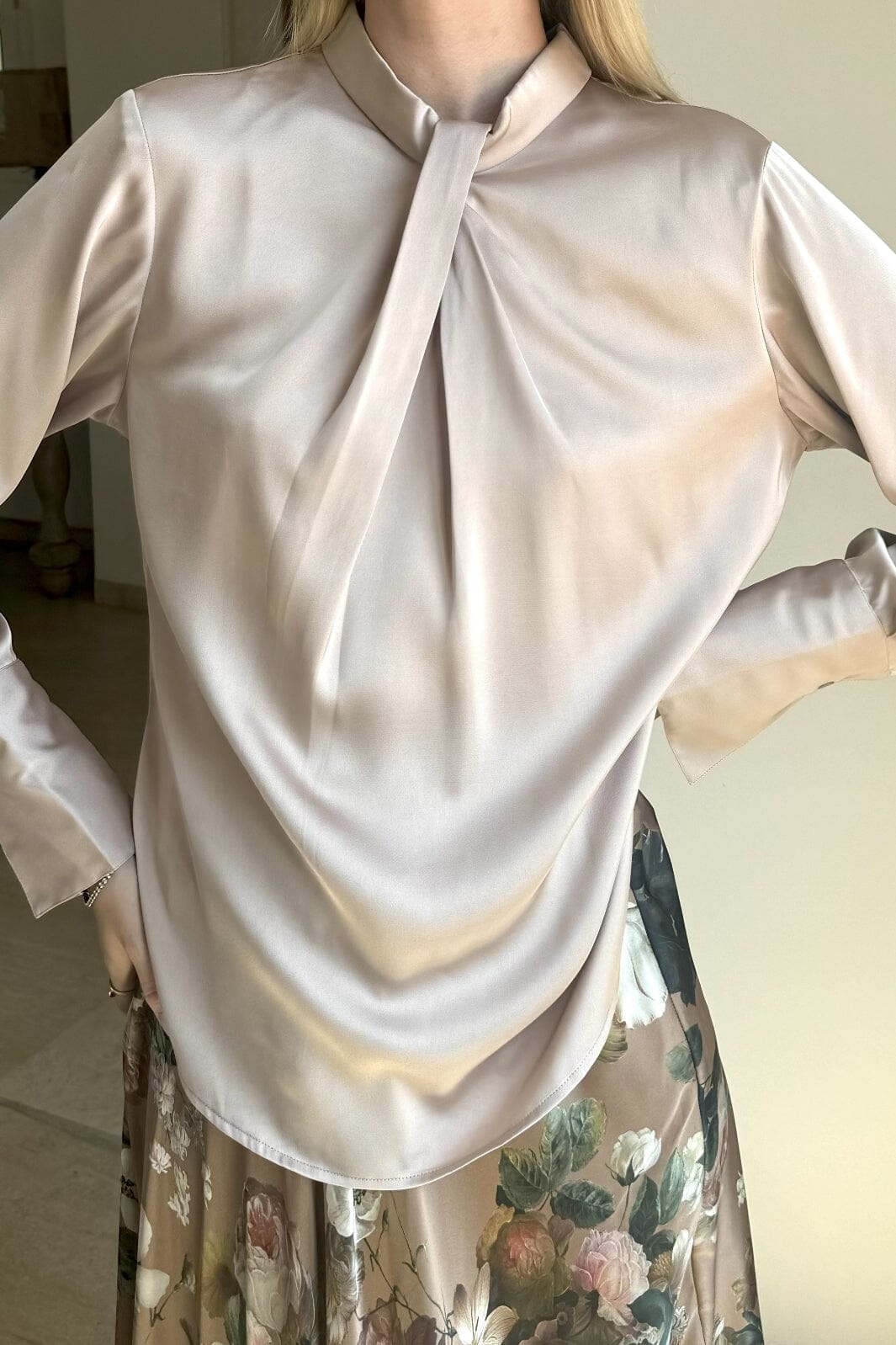 Karmamia - Tara Blouse - Hammered Ivory Skjorter