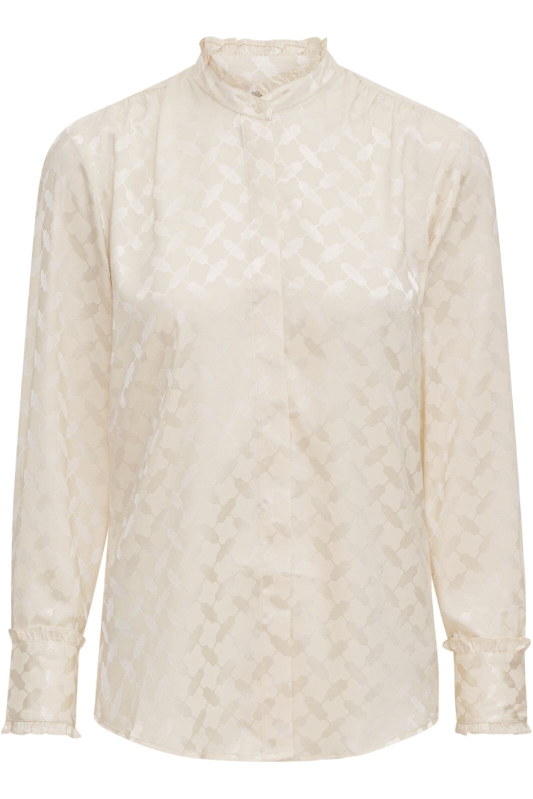 Karmamia - Trinity Shirt - Ivory Keffiyeh Jacquard Skjorter