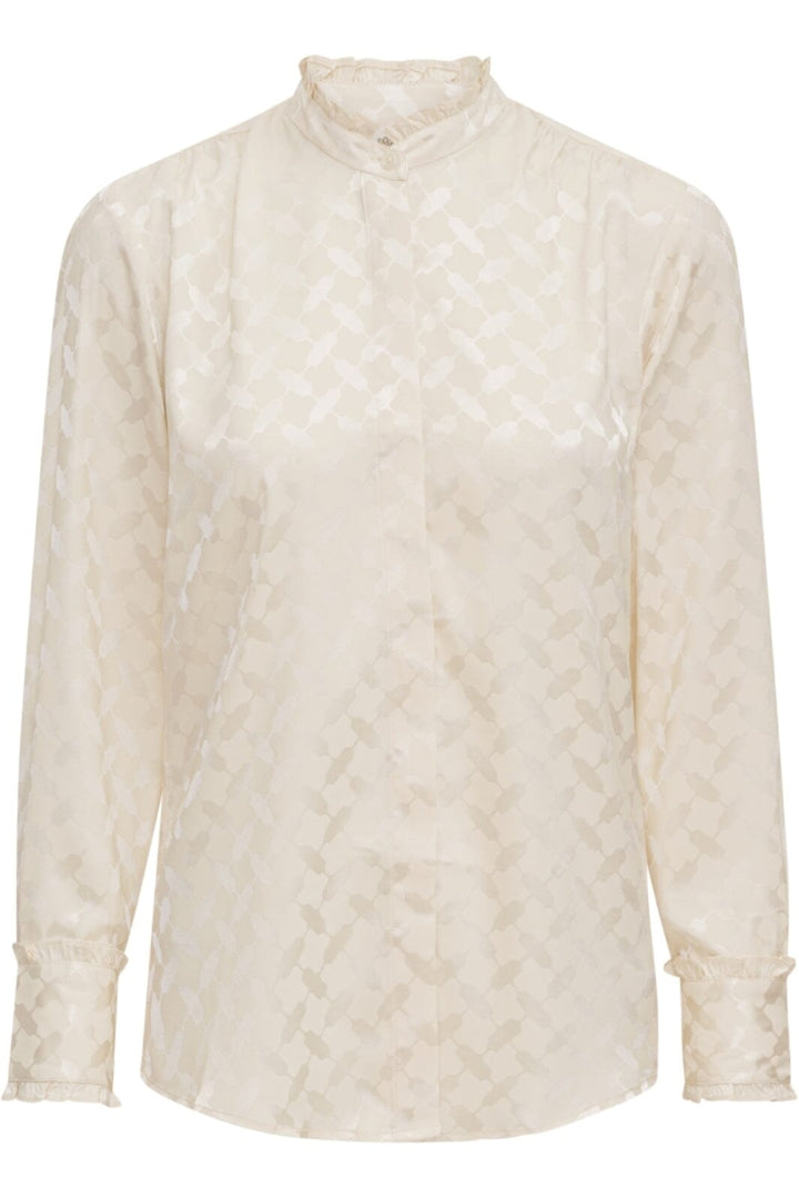 Karmamia - Trinity Shirt - Ivory Keffiyeh Jacquard Skjorter