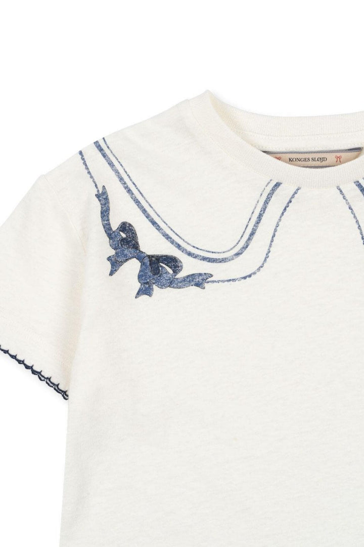 Konges Sløjd - Era Tee Ocs Ks103194 - Off White/bow Collar