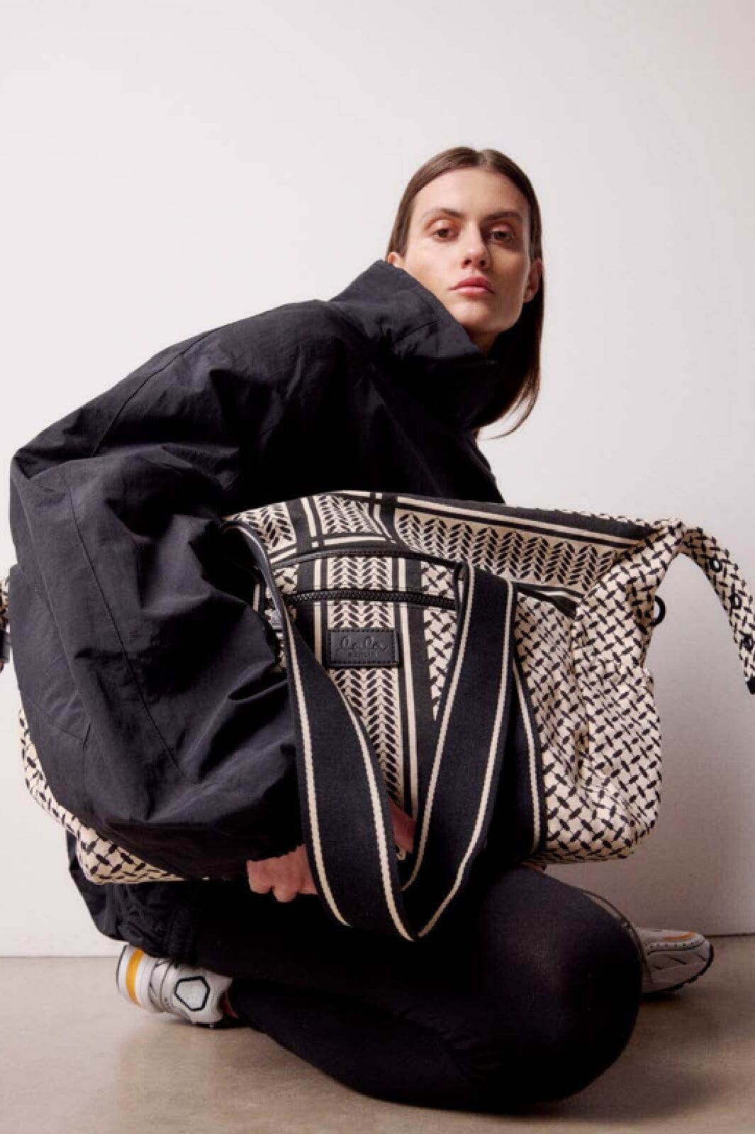 Lala Berlin - Big Bag Muriel 2.0 - heritage stripe black