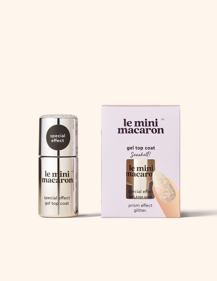 Le Mini Macaron - Single Gel Top Coat TOP004 - Seashell Negle ting
