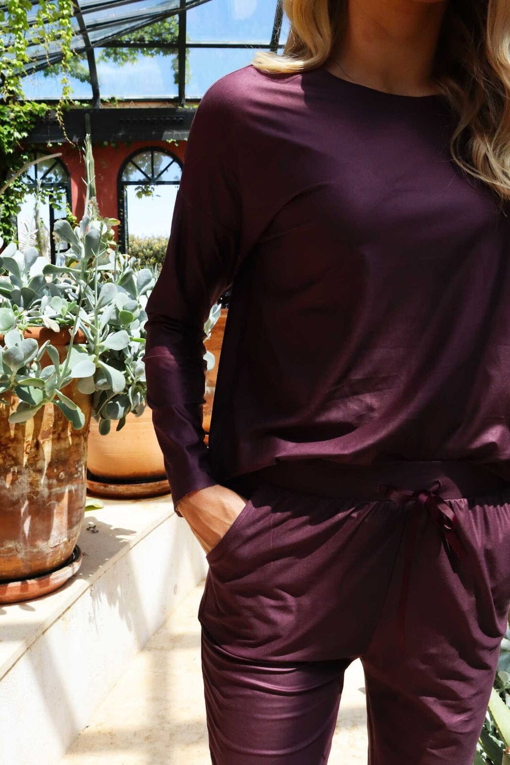 Liberte - Alma-Ls-Top 9504 - Bordeaux Bluser